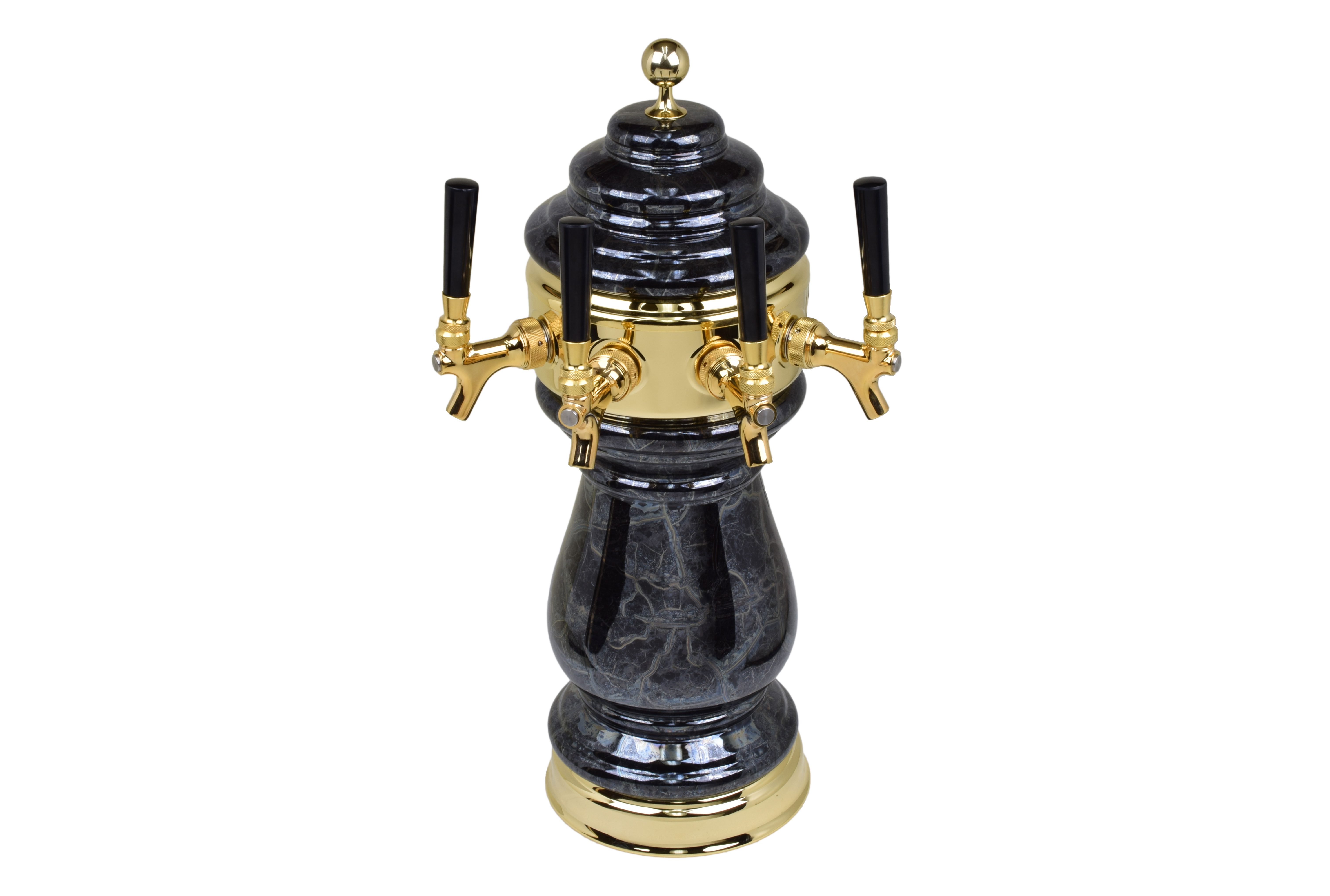 "T" Style Ceramic Tower black marble